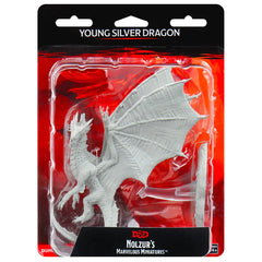 D&D NOLZUR'S MARVELOUS MINIATURES: YOUNG SILVER DRAGON | Gamers Paradise