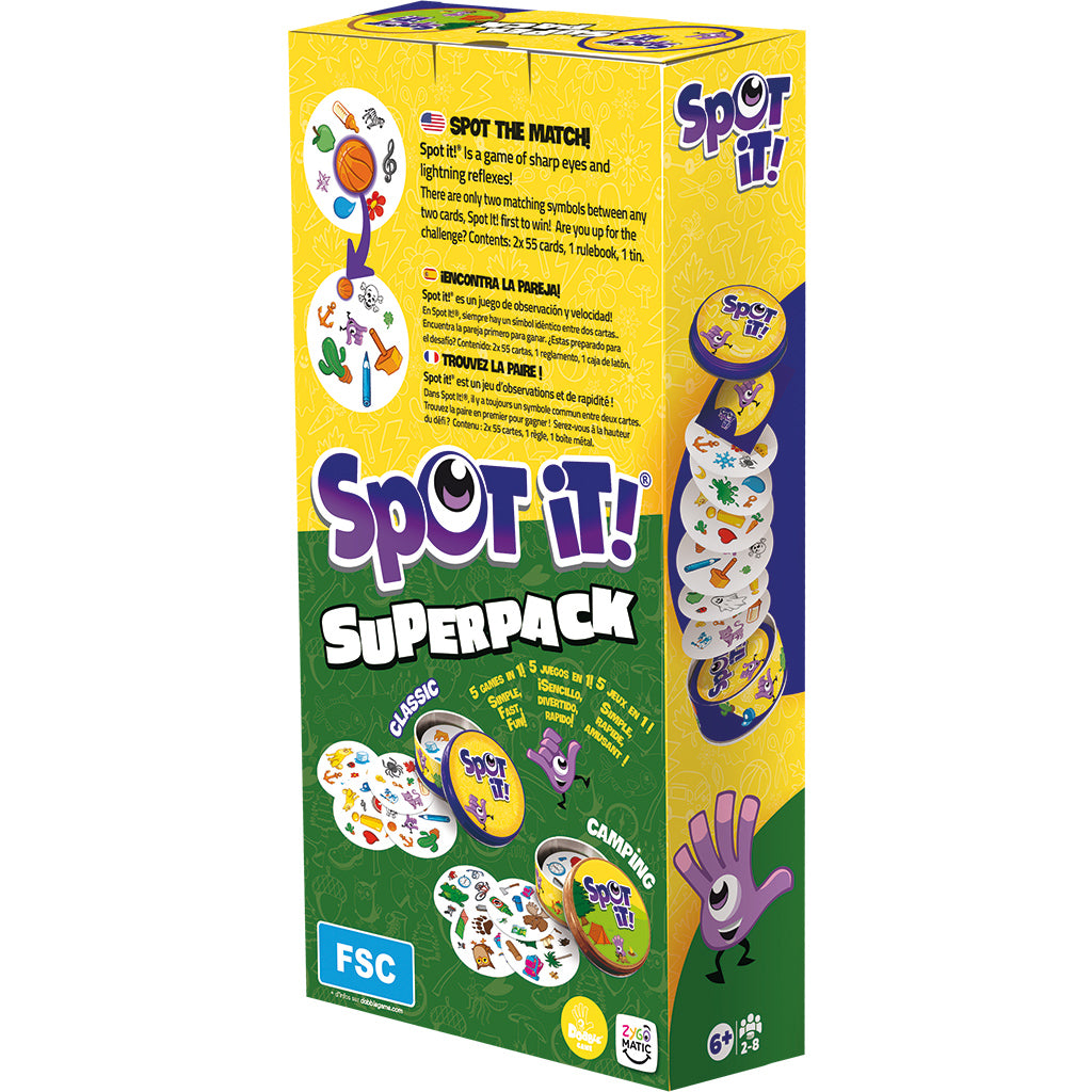 Spot It! Super Pack (Eco Bigbox) Classic + Camping ML | Gamers Paradise