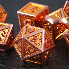 Sun Dragon 7-Piece Metal Dice Set | Gamers Paradise