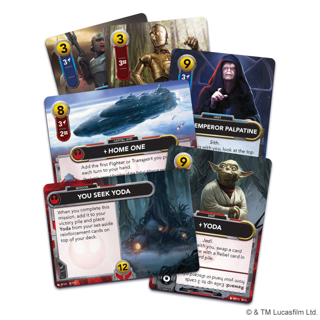 Hover to zoom | Click to enlarge Star Wars: The Deckbuilding Game – Rebel & Empire Reinforcements Expansion (PREORDER) | Gamers Paradise