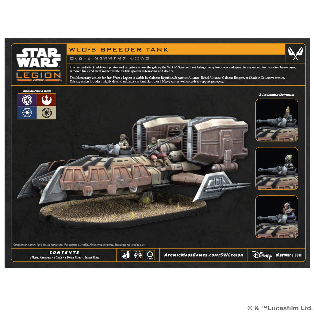 Star Wars: Legion - WL0-5 Speeder Tank | Gamers Paradise