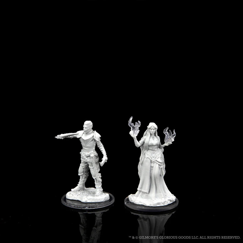 CRITICAL ROLE UNPAINTED MINIATURES: TURST MILITIA SWORDSMAN & LYRENGORN HOLY PRIEST | Gamers Paradise