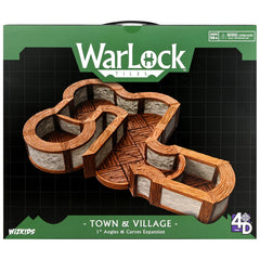 WARLOCK TILES: EXPANSION PACK - 1 IN. TOWN & VILLAGE ANGLES & CURVES | Gamers Paradise