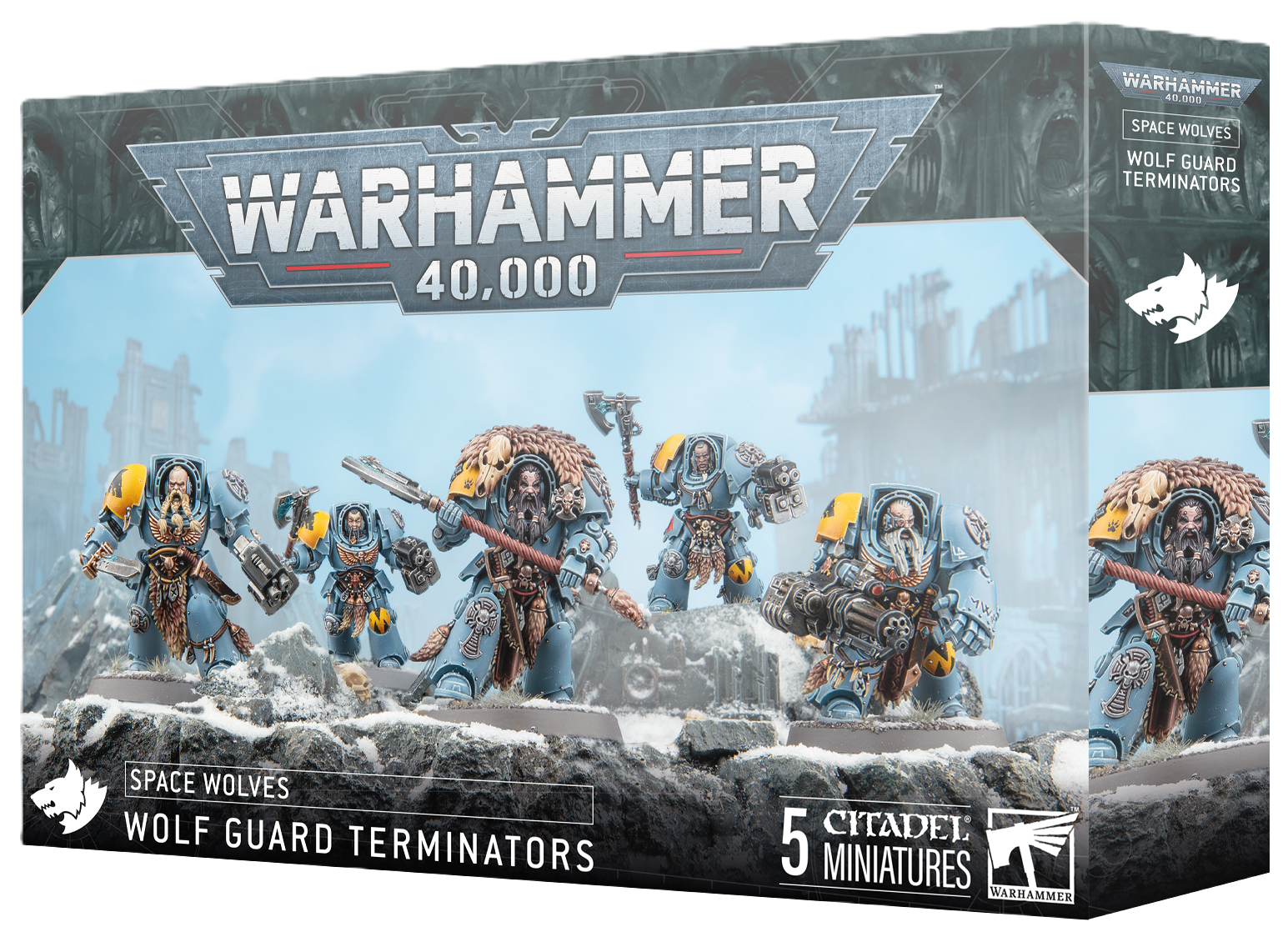 Warhammer 40k - Space Wolves - WOLF GUARD TERMINATORS | Gamers Paradise