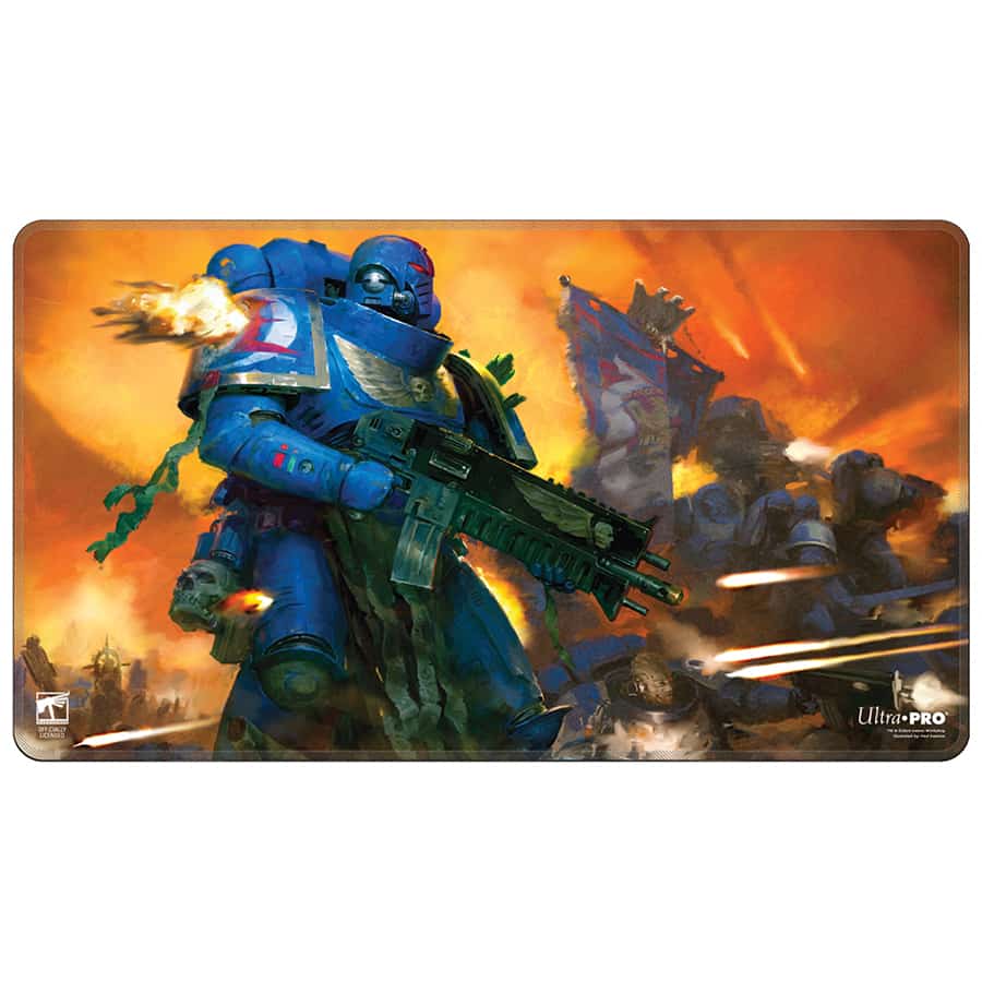 ULTRA PRO: WARHAMMER 40000: SPACE MARINES: ADEPTUS ASTARTES STITCHED PLAYMAT | Gamers Paradise
