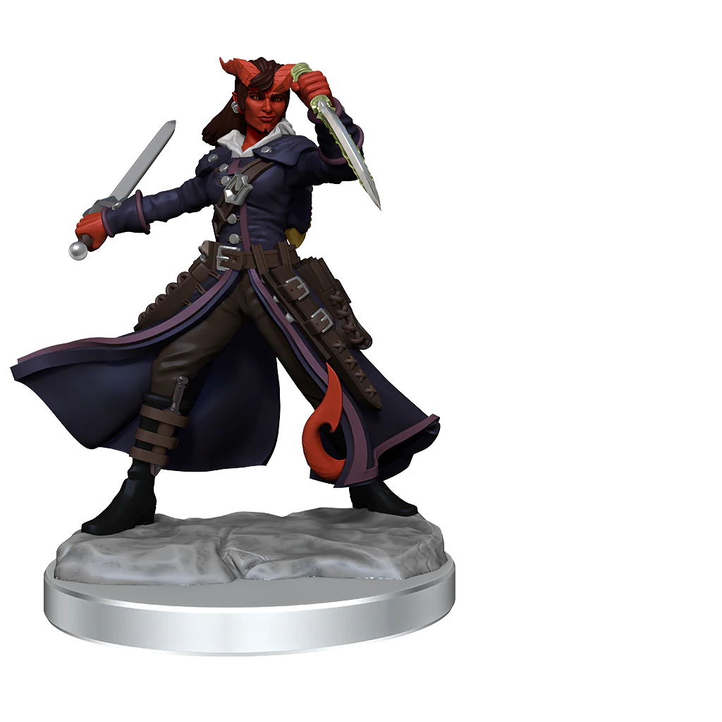 D&D FRAMEWORKS: TIEFLING ROGUE FEMALE - UNPAINTED AND UNASSEMBLED | Gamers Paradise