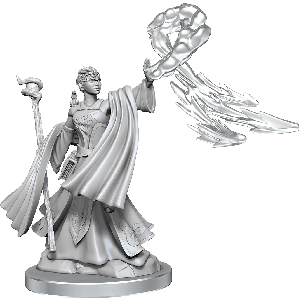 D&D FRAMEWORKS: ELF WIZARD FEMALE - UNPAINTED AND UNASSEMBLED | Gamers Paradise