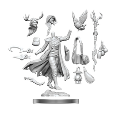 D&D FRAMEWORKS: HUMAN DRUID FEMALE - UNPAINTED AND UNASSEMBLED | Gamers Paradise