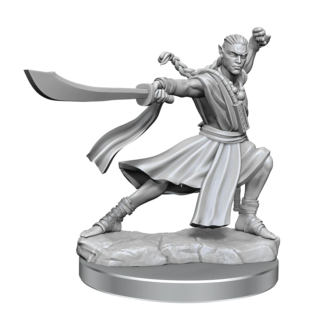 D&D FRAMEWORKS: ELF MONK MALE - UNPAINTED AND UNASSEMBLED | Gamers Paradise