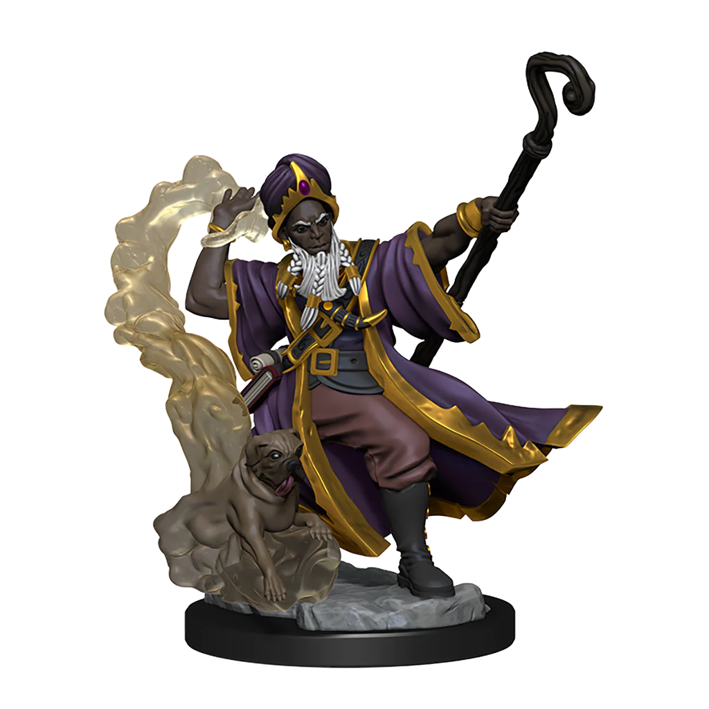 D&D FRAMEWORKS: HUMAN WIZARD MALE - UNPAINTED AND UNASSEMBLED | Gamers Paradise