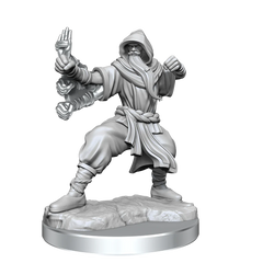 D&D FRAMEWORKS: HUMAN MONK MALE - UNPAINTED AND UNASSEMBLED | Gamers Paradise