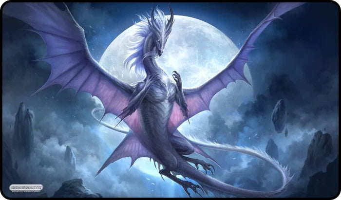 White Dragon of the Night - Playmat | Gamers Paradise