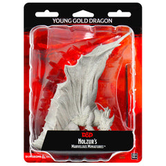 D&D NOLZUR'S MARVELOUS MINIATURES: YOUNG GOLD DRAGON | Gamers Paradise