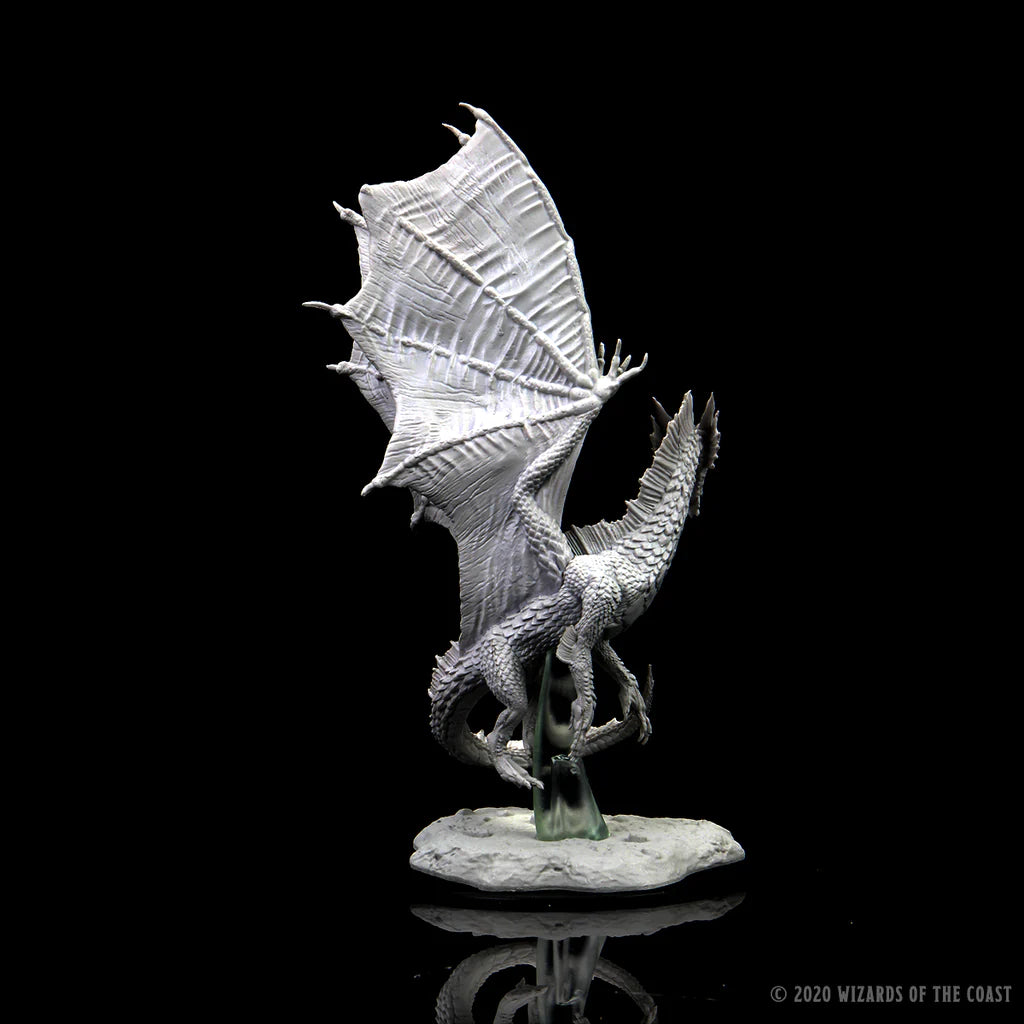 D&D NOLZUR'S MARVELOUS MINIATURES: YOUNG SILVER DRAGON | Gamers Paradise