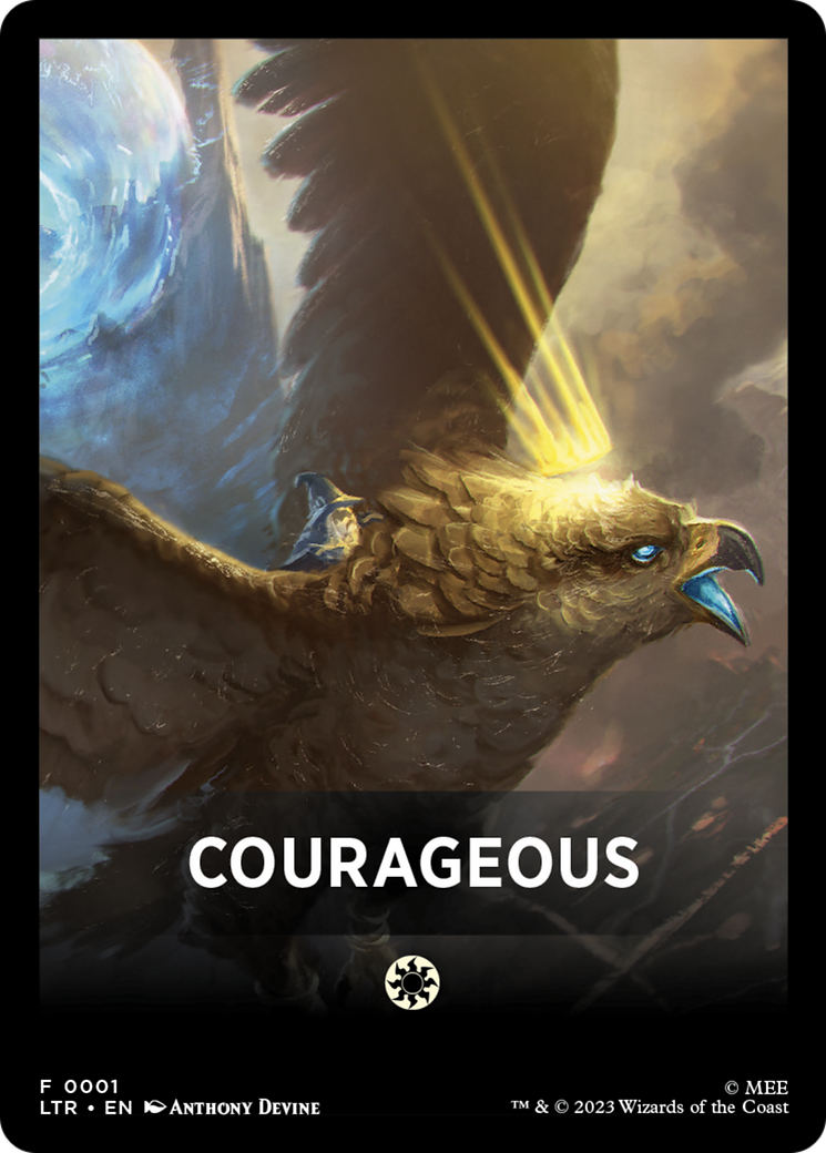 Courageous Theme Card [The Lord of the Rings: Tales of Middle-Earth Tokens] | Gamers Paradise