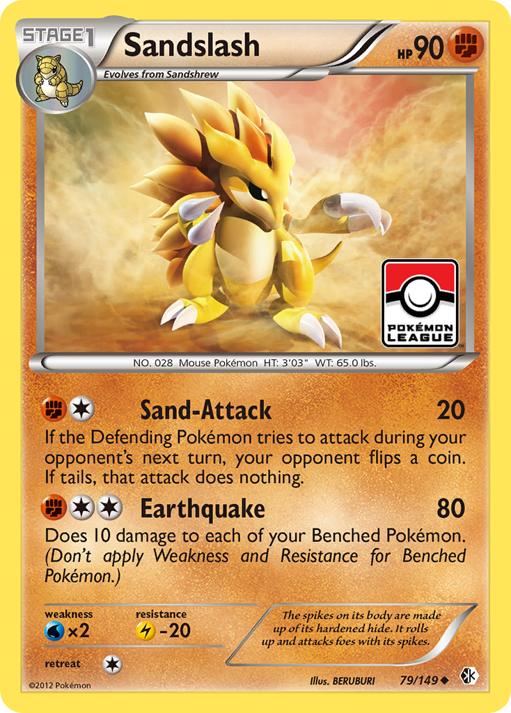 Sandslash (79/149) [Black & White: Boundaries Crossed] | Gamers Paradise