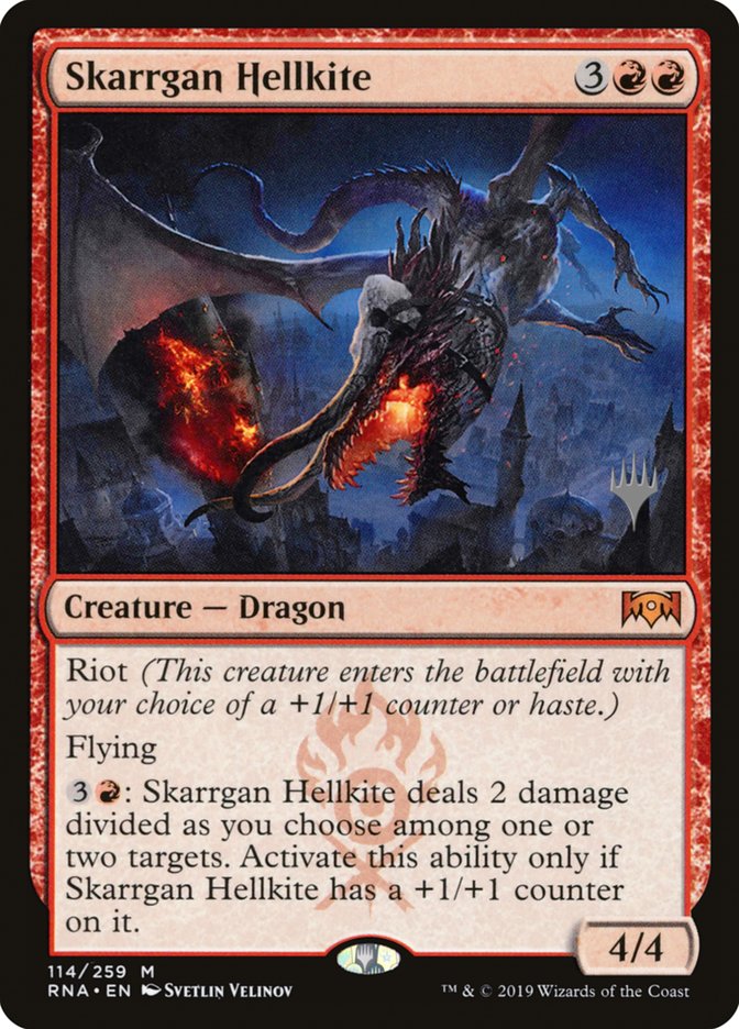 Skarrgan Hellkite (Promo Pack) [Ravnica Allegiance Promos] | Gamers Paradise