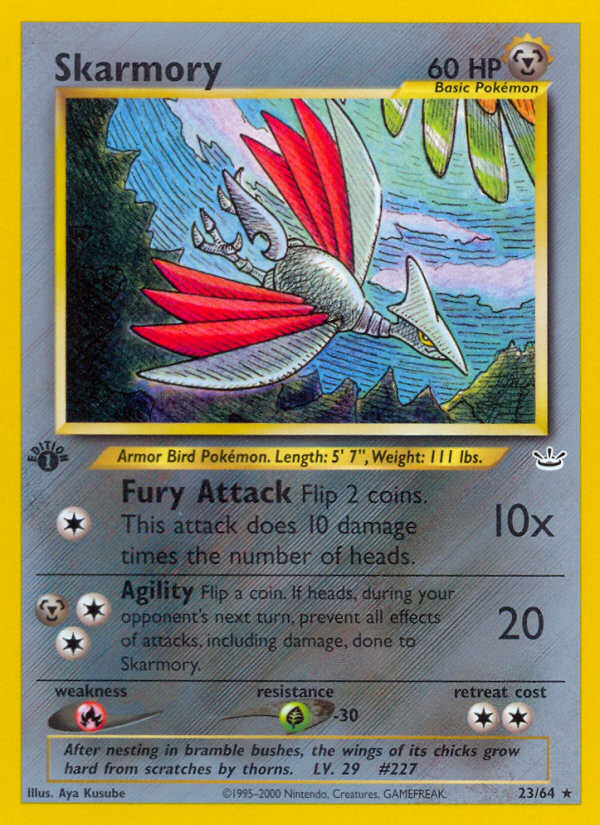 Skarmory (23/64) [Neo Revelation 1st Edition] | Gamers Paradise