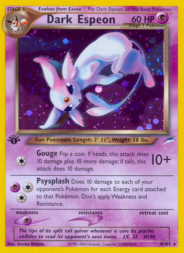 Dark Espeon (4/105) [Neo Destiny 1st Edition] | Gamers Paradise