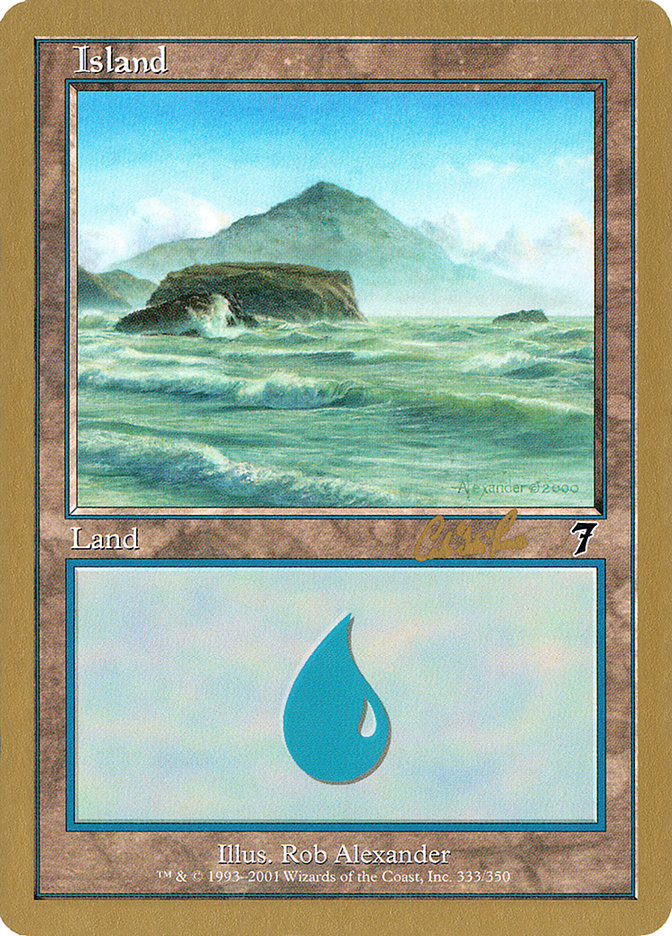 Island (cr333) (Carlos Romao) [World Championship Decks 2002] | Gamers Paradise