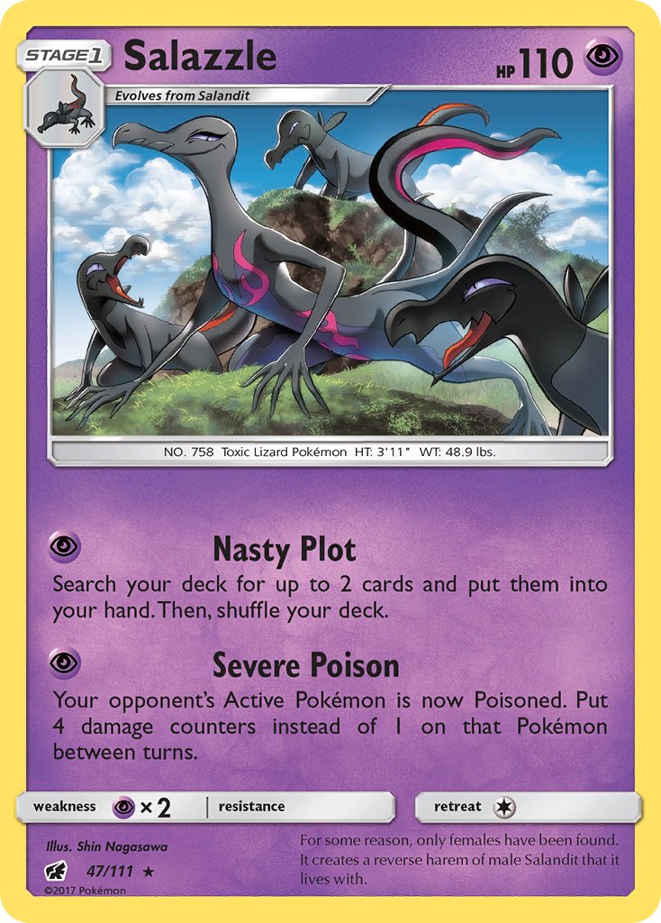 Salazzle (47/111) (Theme Deck Exclusive) [Sun & Moon: Crimson Invasion] | Gamers Paradise