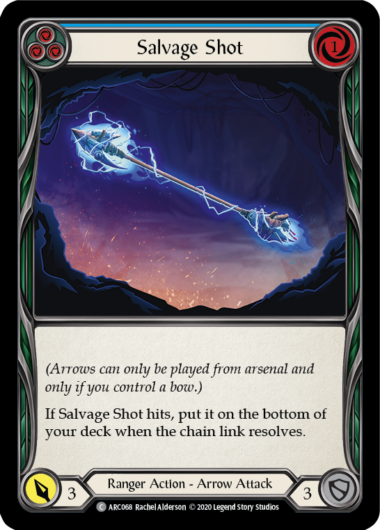 Salvage Shot (Blue) [U-ARC068] Unlimited Rainbow Foil | Gamers Paradise