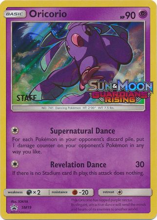 Oricorio (SM19) (Staff Prerelease Promo) [Sun & Moon: Black Star Promos] | Gamers Paradise