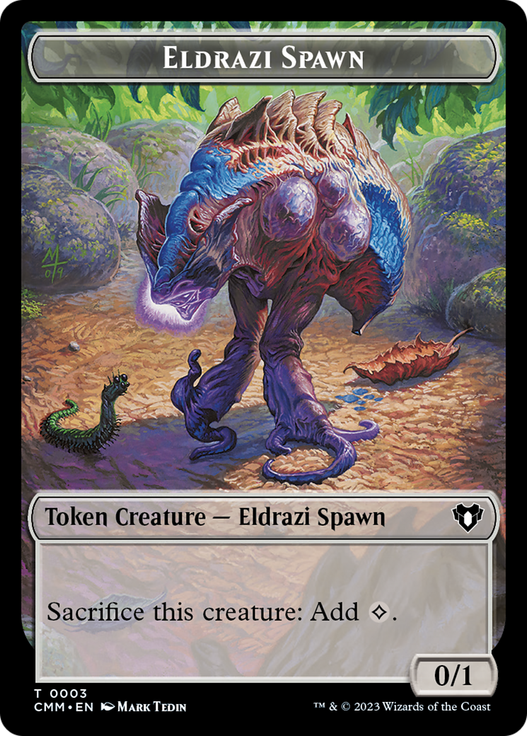 Eldrazi Spawn // Satyr Double-Sided Token [Commander Masters Tokens] | Gamers Paradise