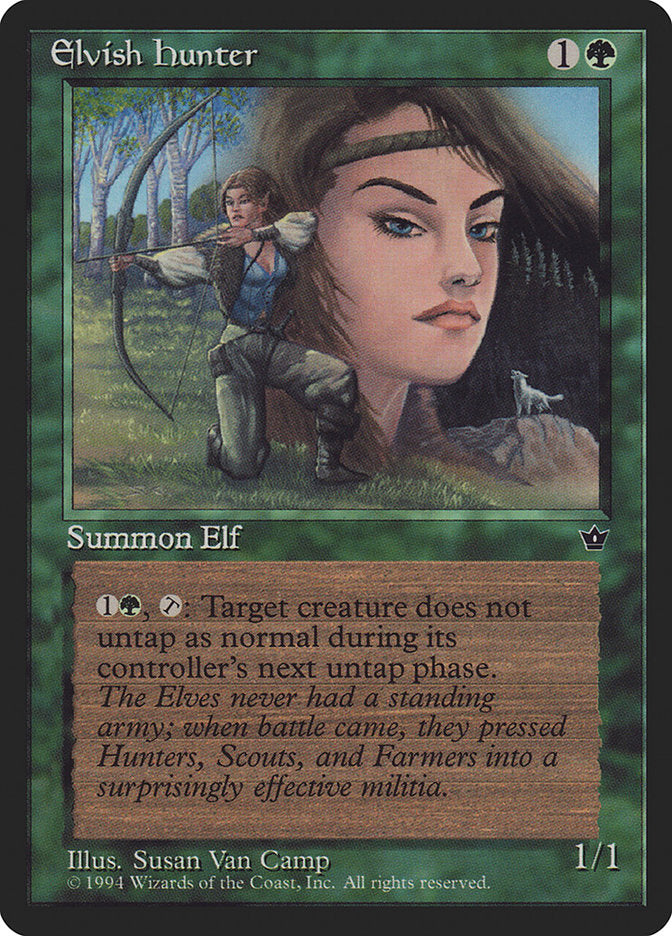 Elvish Hunter (Susan Van Camp) [Fallen Empires] | Gamers Paradise