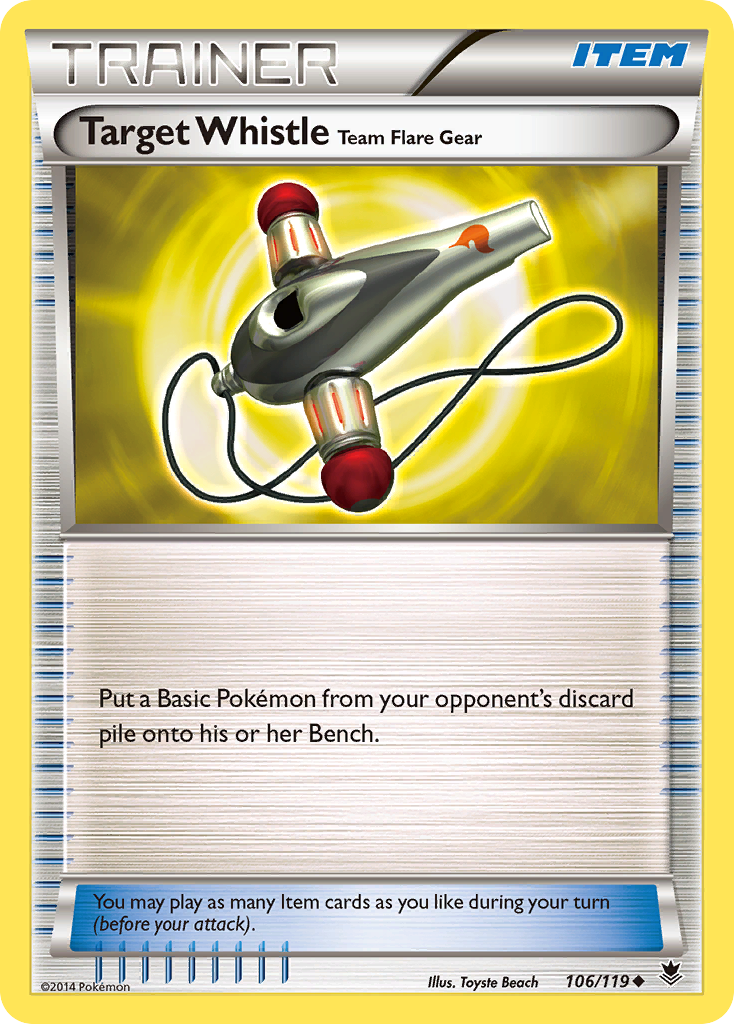 Target Whistle Team Flare Gear (106/119) [XY: Phantom Forces] | Gamers Paradise