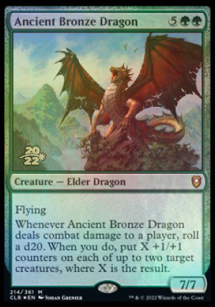 Ancient Bronze Dragon [Commander Legends: Battle for Baldur's Gate Prerelease Promos] | Gamers Paradise