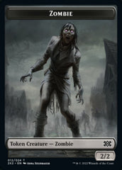Zombie // Knight Double-Sided Token [Double Masters 2022 Tokens] | Gamers Paradise