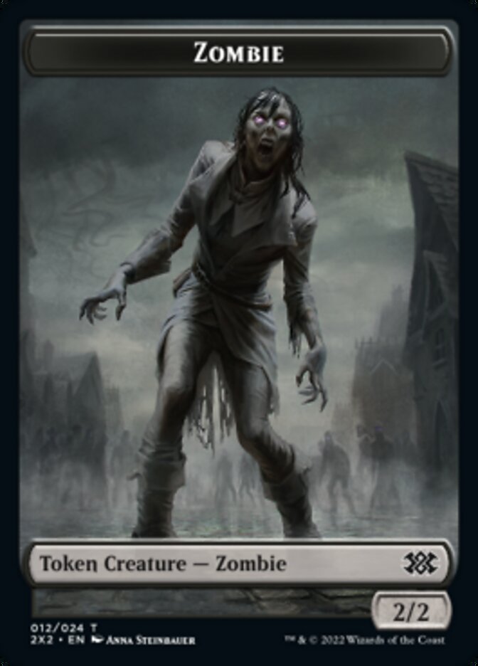 Zombie // Vampire Double-Sided Token [Double Masters 2022 Tokens] | Gamers Paradise