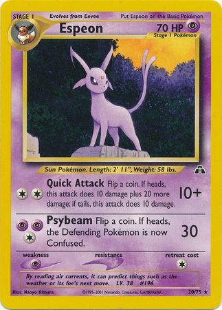 Espeon (20/75) [Neo Discovery Unlimited] | Gamers Paradise