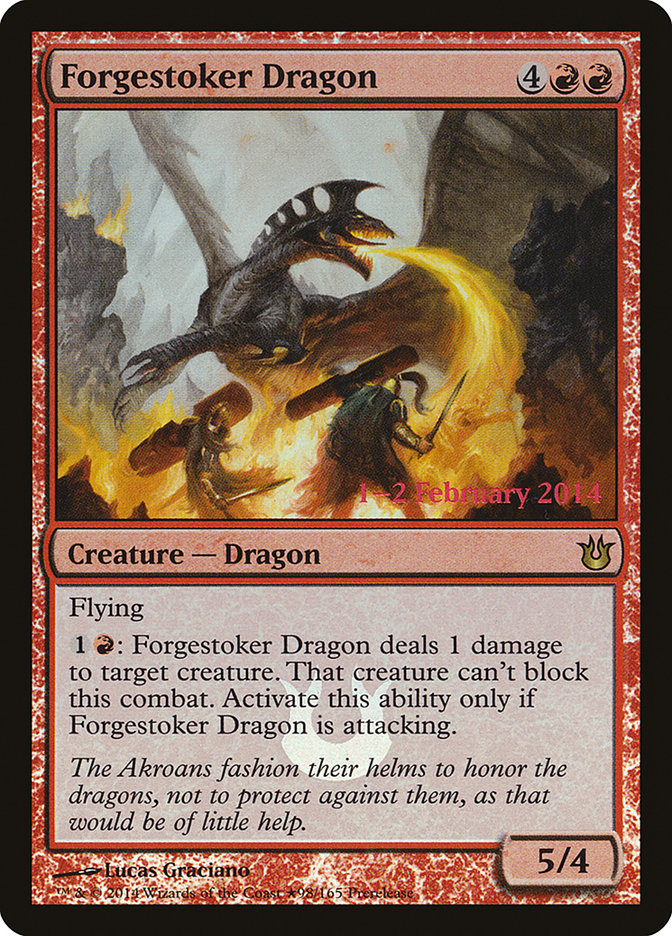Forgestoker Dragon [Born of the Gods Prerelease Promos] | Gamers Paradise
