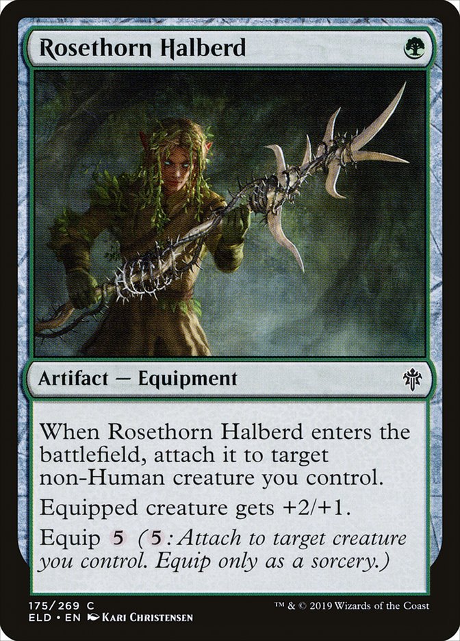 Rosethorn Halberd [Throne of Eldraine] | Gamers Paradise