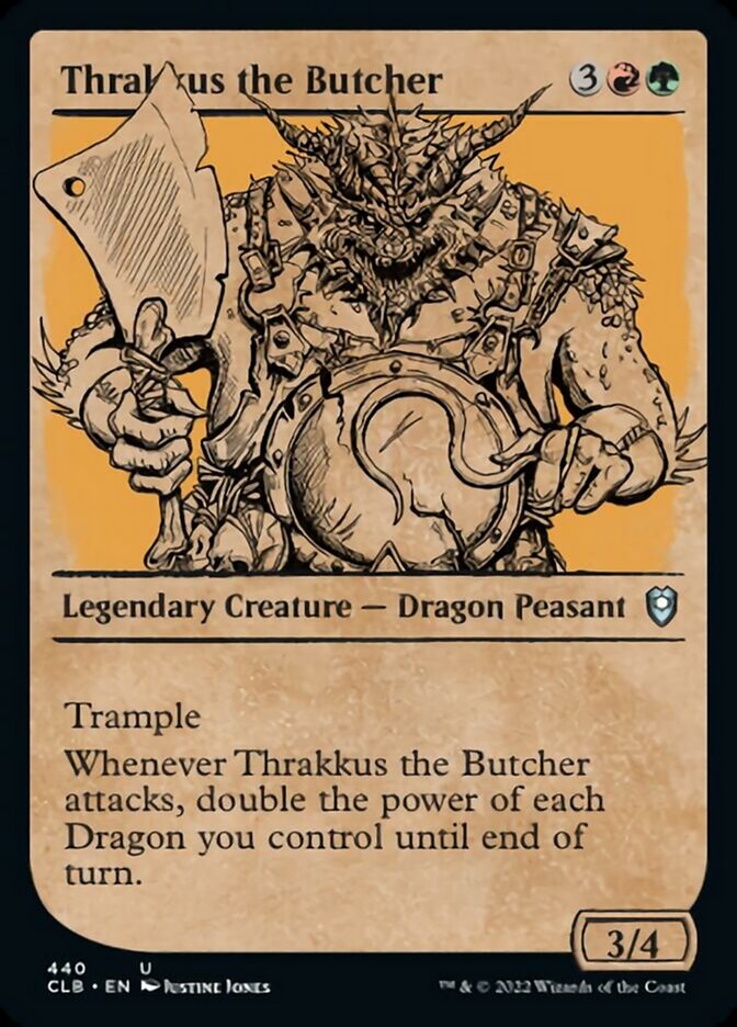 Thrakkus the Butcher (Showcase) [Commander Legends: Battle for Baldur's Gate] | Gamers Paradise