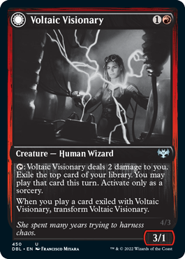 Voltaic Visionary // Volt-Charged Berserker [Innistrad: Double Feature] | Gamers Paradise