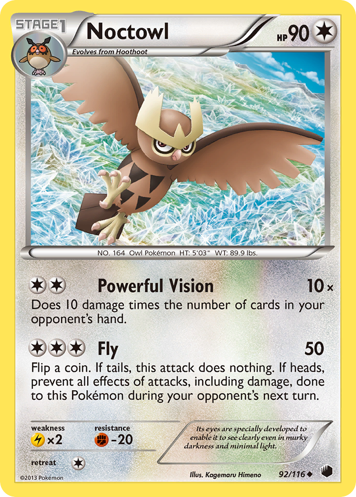 Noctowl (92/116) [Black & White: Plasma Freeze] | Gamers Paradise