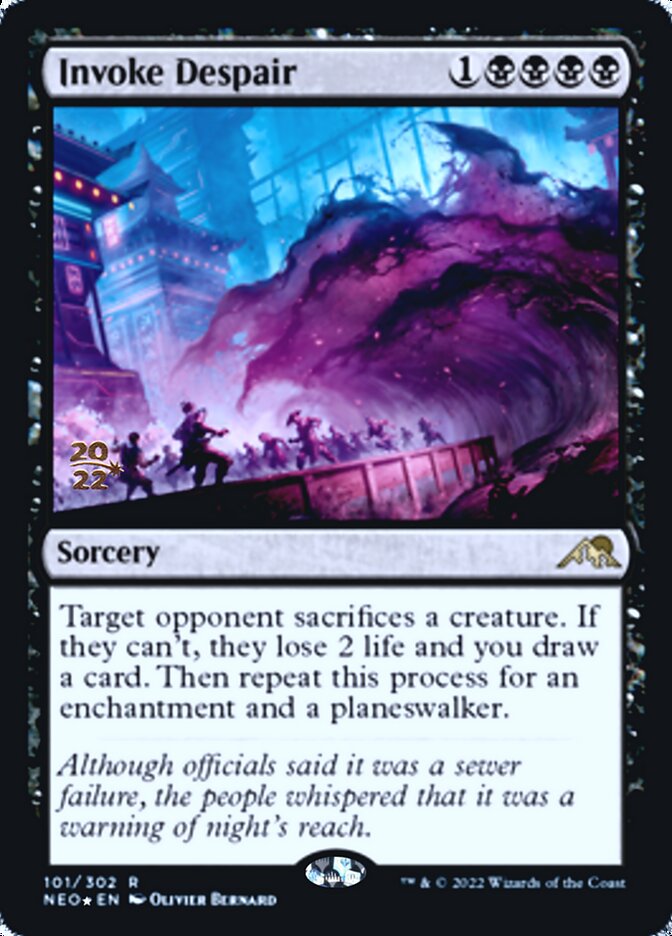 Invoke Despair [Kamigawa: Neon Dynasty Prerelease Promos] | Gamers Paradise