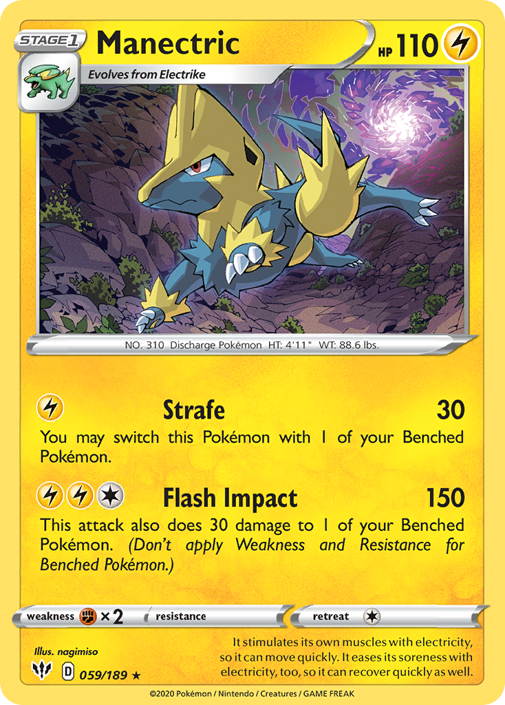 Manectric (059/189) [Sword & Shield: Darkness Ablaze] | Gamers Paradise