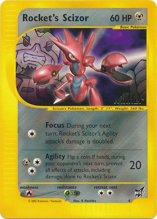 Rocket's Scizor (4) (Winner) [Best of Promos] | Gamers Paradise