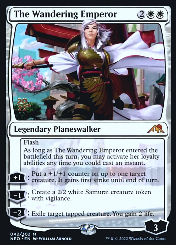 The Wandering Emperor [Kamigawa: Neon Dynasty Prerelease Promos] | Gamers Paradise