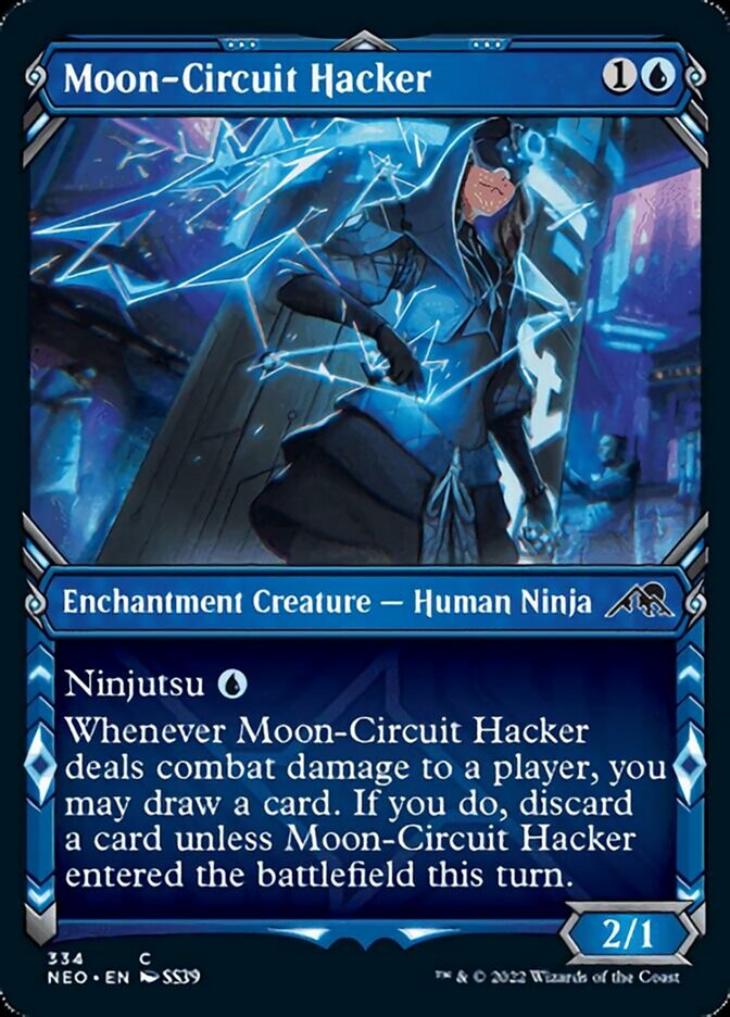 Moon-Circuit Hacker (Showcase Ninja) [Kamigawa: Neon Dynasty] | Gamers Paradise
