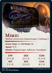 Mimic Art Card [Dungeons & Dragons: Adventures in the Forgotten Realms Art Series] | Gamers Paradise