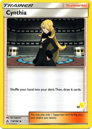 Cynthia (119/156) (Pikachu Stamp #59) [Battle Academy 2020] | Gamers Paradise
