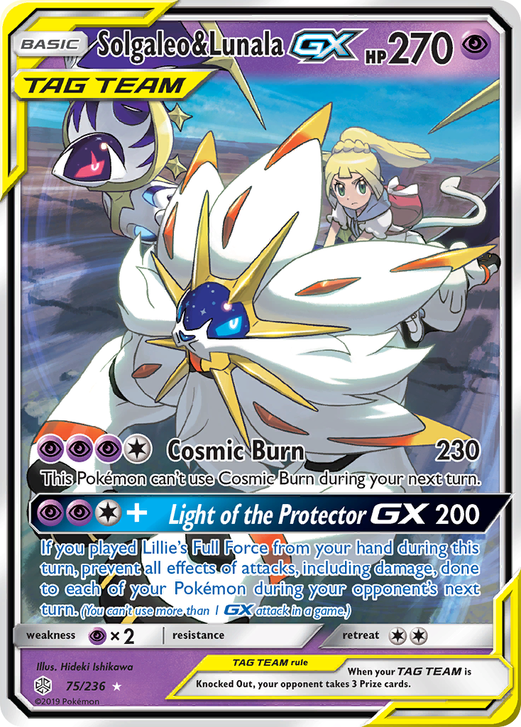 Solgaleo & Lunala GX (75/236) [Sun & Moon: Cosmic Eclipse] | Gamers Paradise