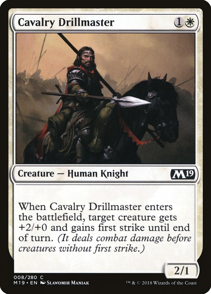 Cavalry Drillmaster [Core Set 2019] | Gamers Paradise