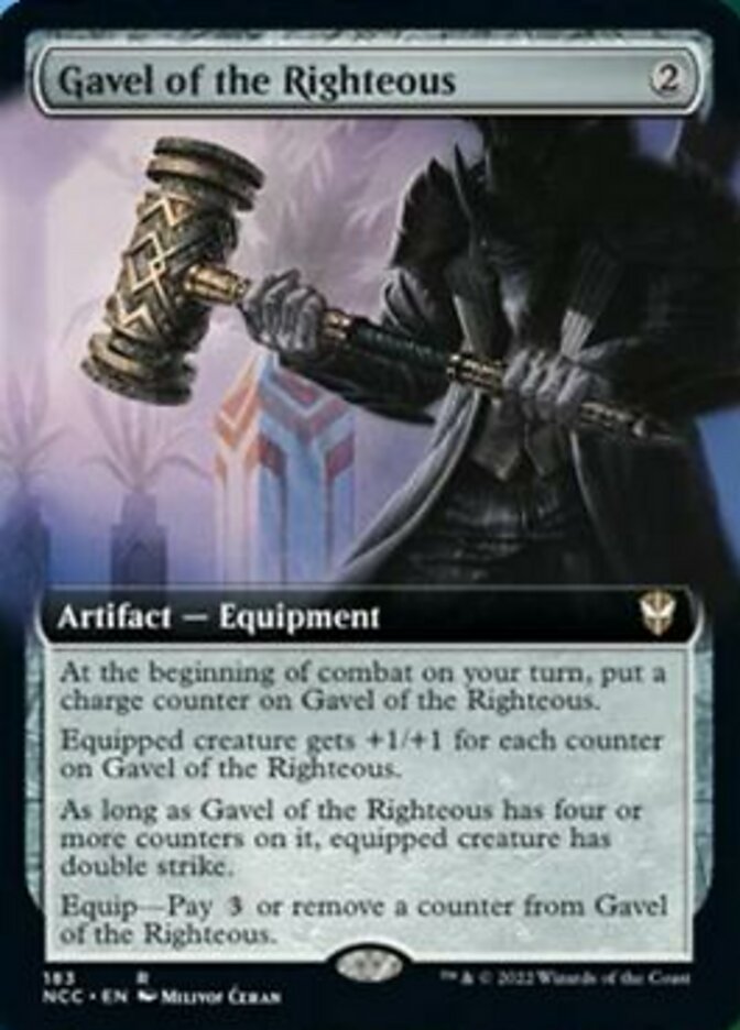 Gavel of the Righteous (Extended Art) [Streets of New Capenna Commander] | Gamers Paradise