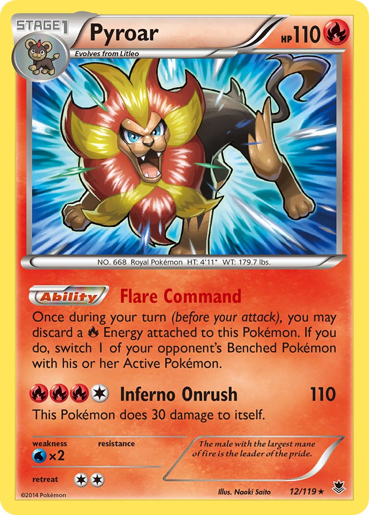 Pyroar(12/119) (Cosmos Holo) (Blister Exclusive) [XY: Phantom Forces] | Gamers Paradise